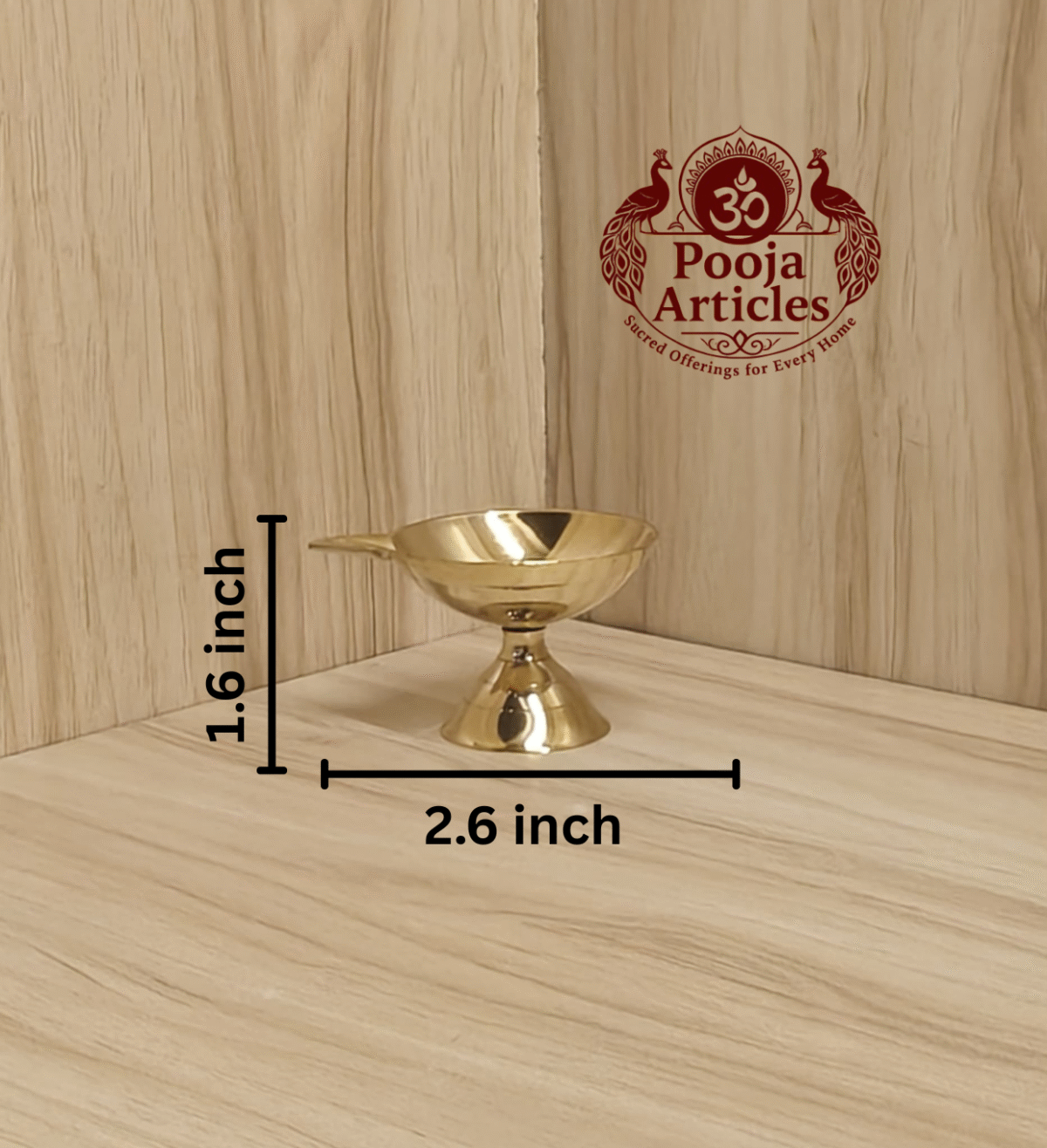 Buy Brass Paan Deep 30g, 1.6" – Divine Traditional Oil Lamp For Puja
