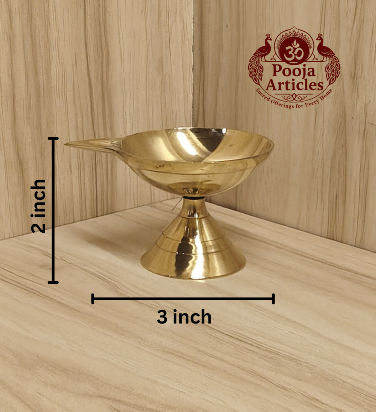 Buy Brass Paan Deep 50g, 2" – Handcrafted Divine Oil Lamp For Puja
