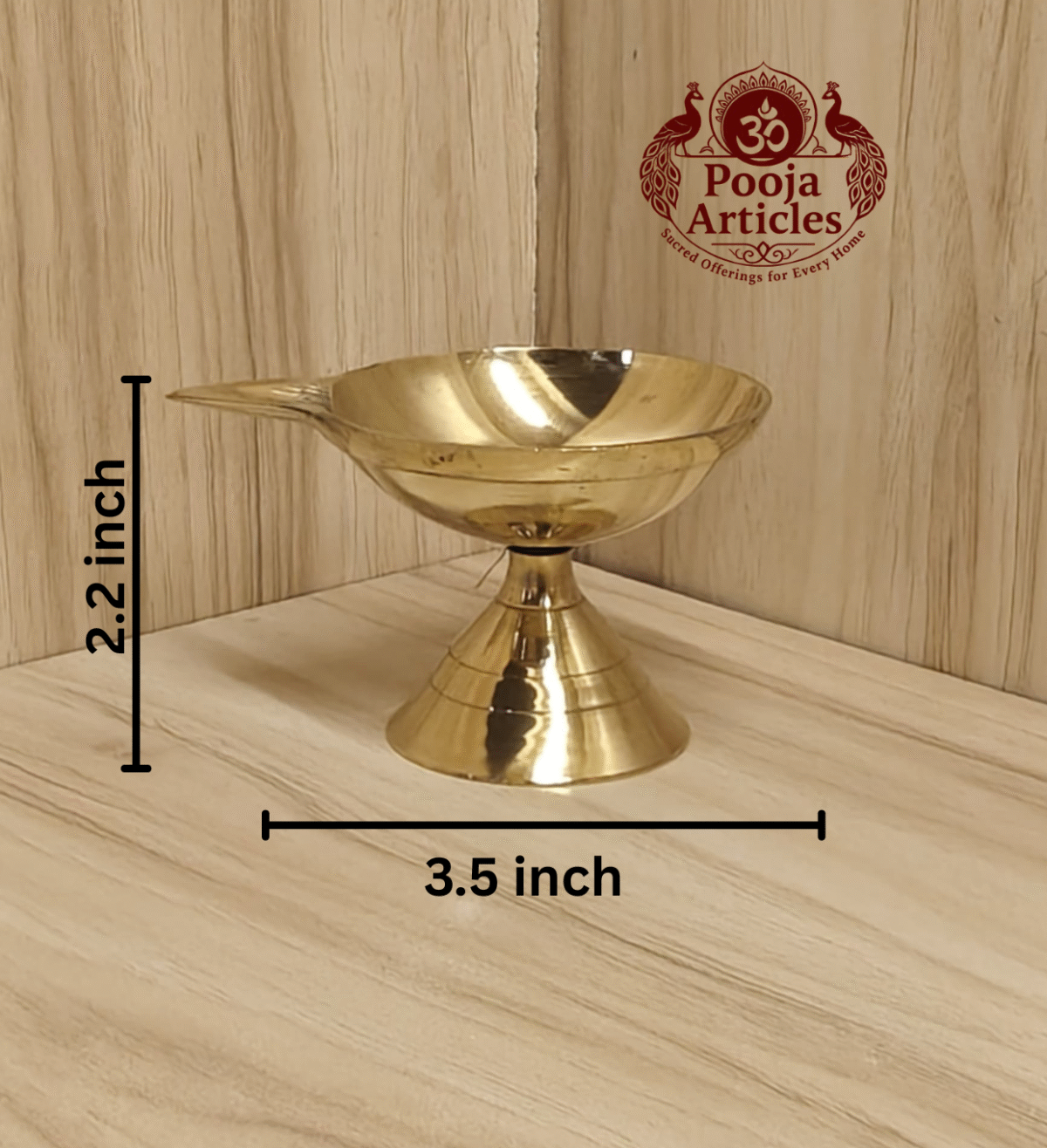 Buy Brass Paan Deep 60g, 2.2" – Divine Traditional Oil Lamp For Puja