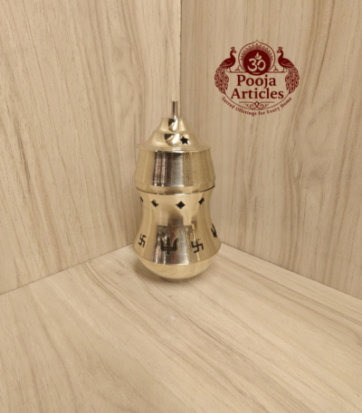 Buy Brass Pachakarpoora Vilakku Online – 250g, 6.5 inch Powerful Camphor Diya for Pooja, Aarti & Home Decor