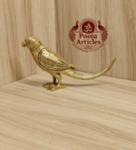 Buy Brass Parrot Showpiece – 300g, 3" Intricate Design Bird Statue For Decor & Gifting
