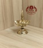 Buy Brass Peacock Diya Size 1 – 90 g, 3.5″ Handcrafted Auspicious Lamp For Puja & Home Use