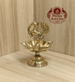 Buy Brass Peacock Diya Size 1 – 90 g, 3.5″ Handcrafted Auspicious Lamp For Puja & Home Use