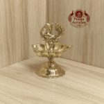 Buy Brass Peacock Diya Size 2 – 110 g, 4″ Handcrafted Traditional Auspicious Oil Lamp For Puja & Home Use