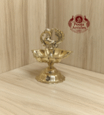 Buy Brass Peacock Diya Size 2 – 110 g, 4″ Handcrafted Traditional Auspicious Oil Lamp For Puja & Home Use