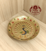 Buy Brass Peacock Pin Tray – 280g, 6.2" Handcrafted Divine Plate for Pooja & Gifting