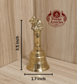Buy Brass Pooja Bell 120g, 3.5"– Pure Traditional Temple Bell For Puja