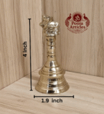 Buy Brass Pooja Bell 160g, 4" – Divine Temple Ghanti For Puja & Temple Use