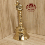 Buy Brass Pooja Bell 420g, 6" – Handcrafted Divine Temple Hand Bell for Puja