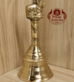 Buy Brass Pooja Bell 620g, 6.5" – Handcrafted Traditional Temple Bell For Puja