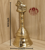 Buy Brass Pooja Bell 620g, 6.5" – Handcrafted Traditional Temple Bell For Puja