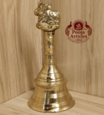 Buy Brass Pooja Bell 620g, 6.5" – Handcrafted Traditional Temple Bell For Puja