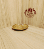 Buy Brass Pooja Plate Online – Traditional 70g, 8" Divine Pooja Thali for Daily Worship