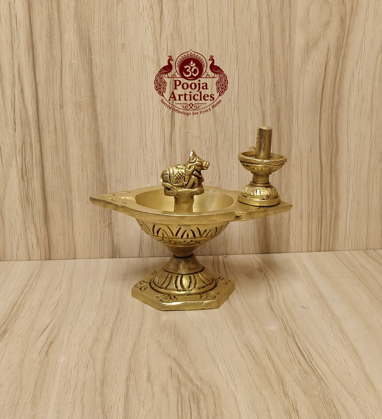 Buy Brass Pradosha Vilakku Online – 580g, 4.5" Powerful Lord Shiva Oil Lamp with Nandi & Shivling for Puja Buy Brass Pradosha Vilakku Online – 580g, 4.5" Powerful Lord Shiva Oil Lamp with Nandi & Shivling for Puja