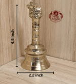 Buy Brass Puja Bell 230g, 4.5" – Handcrafted Divine Temple Hand Ghanti For Puja