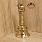 Buy Brass Puja Bell 350g, 5.5" – Handcrafted Divine Temple Hand Ghanti For Puja