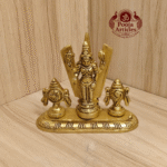 Buy Brass Shankh Chakranamah Balaji Statue Online – 3.5 inch, 300g Divine Venkateswara Idol for Pooja, Vastu & Spiritual Decor
