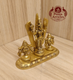Buy Brass Shankh Chakranamah Balaji Statue Online – 3.5 inch, 300g Divine Venkateswara Idol for Pooja, Vastu & Spiritual Decor