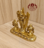 Buy Brass Shankh Chakranamah Balaji Statue Online – 3.5 inch, 300g Divine Venkateswara Idol for Pooja, Vastu & Spiritual Decor