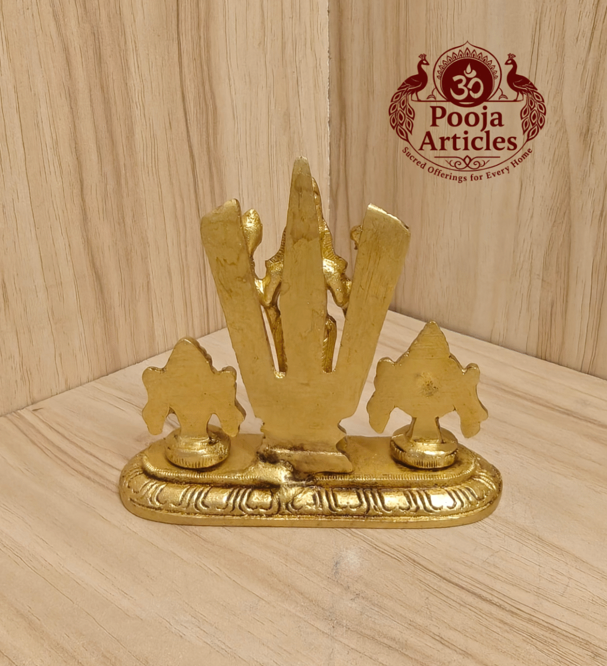 Buy Brass Shankh Chakranamah Balaji Statue Online – 3.5 inch, 300g Divine Venkateswara Idol for Pooja, Vastu & Spiritual Decor