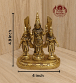 Buy Brass Shankh Chakranamah with Balaji Statue Online – Divine 4.8 inch, 730g Venkateswara Idol for Pooja, Wealth & Home Temple