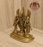 Buy Brass Shankh Chakranamah with Balaji Statue Online – Divine 4.8 inch, 730g Venkateswara Idol for Pooja, Wealth & Home Temple