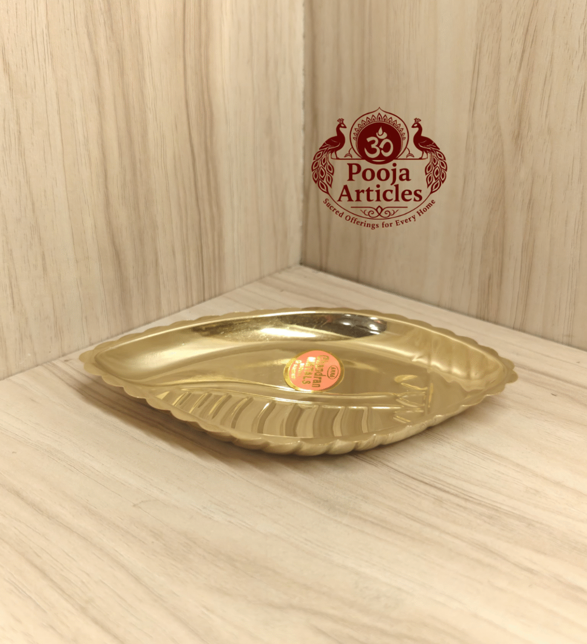 Buy Brass Shanku Online India – Sacred 35g, 5.6 inch Shankh Plate for Pooja Rituals | Divine Energy Plate for Prosperity, Purity & Sacred Rituals
