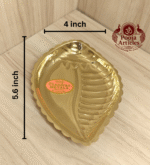 Buy Brass Shanku Plate Online – 35g, 5.6 inch Shankh Plate for Prosperity, Purity & Sacred Rituals