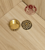 Buy Brass Sindoor Box 20g, 1.7" – Elegant Mini Vermilion Holder For Puja & Gifting