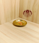 Buy Brass Small Pooja Plate Online – 20g, 4.3" Divine Traditional Pooja Thali for Daily Worship