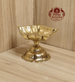 Buy Brass Star Diya Size 2 – 80 g, 2.7″ Handcrafted Auspicious Oil Lamp For Puja & Home Use