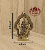 Buy Brass Swarna Akarshana Bhairava Idol – Handcrafted 630g, 5.2" Divine Idol for Wealth, Protection & Positivity