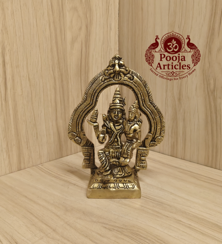 Buy Brass Swarna Akarshana Bhairava Idol – Handcrafted 630g, 5.2" Divine Idol for Wealth, Protection & Positivity