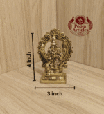 Buy Brass Swarna Akarshana Bhairava Idol Online – 400g, 4" Divine Idol for Pooja and Prosperity