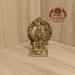 Buy Brass Swarna Akarshana Bhairava Idol Online – 400g, 4" Divine Idol for Pooja and Prosperity