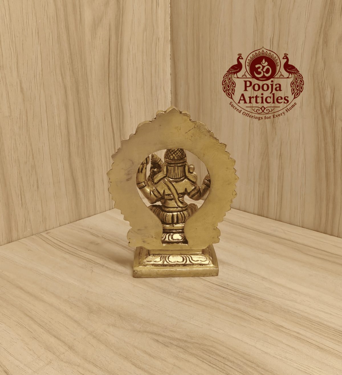 Buy Brass Swarna Akarshana Bhairava Idol Online – 400g, 4" Divine Idol for Pooja and Prosperity