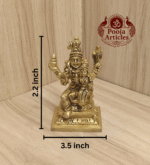 Buy Brass Swarna Akarshana Bhairava Statue Online – 340g, 3.5" Small Divine Idol for Wealth and Protection