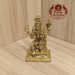 Buy Brass Swarna Akarshana Bhairava Statue Online – 340g, 3.5" Small Divine Idol for Wealth and Protection