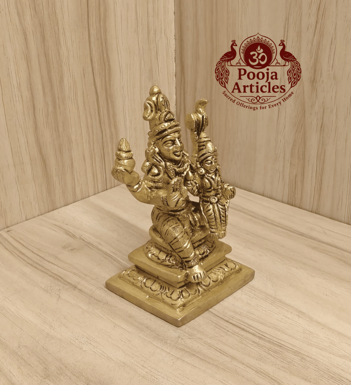 Buy Brass Swarna Akarshana Bhairava Statue Online – 340g, 3.5" Small Divine Idol for Wealth and Protection