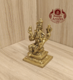 Buy Brass Swarna Akarshana Bhairava Statue Online – 340g, 3.5" Small Divine Idol for Wealth and Protection
