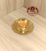 Buy Brass Table Oil Lamp Online – 25 g, 3.2" Handcrafted Pure Brass Mini Oil Lamp for Pooja & Décor