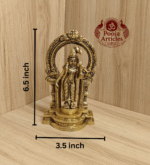 Buy Brass Thiruvachi Andal Statue Online – 810g, 6.5" Handcrafted Idol for Pooja & Home Decor