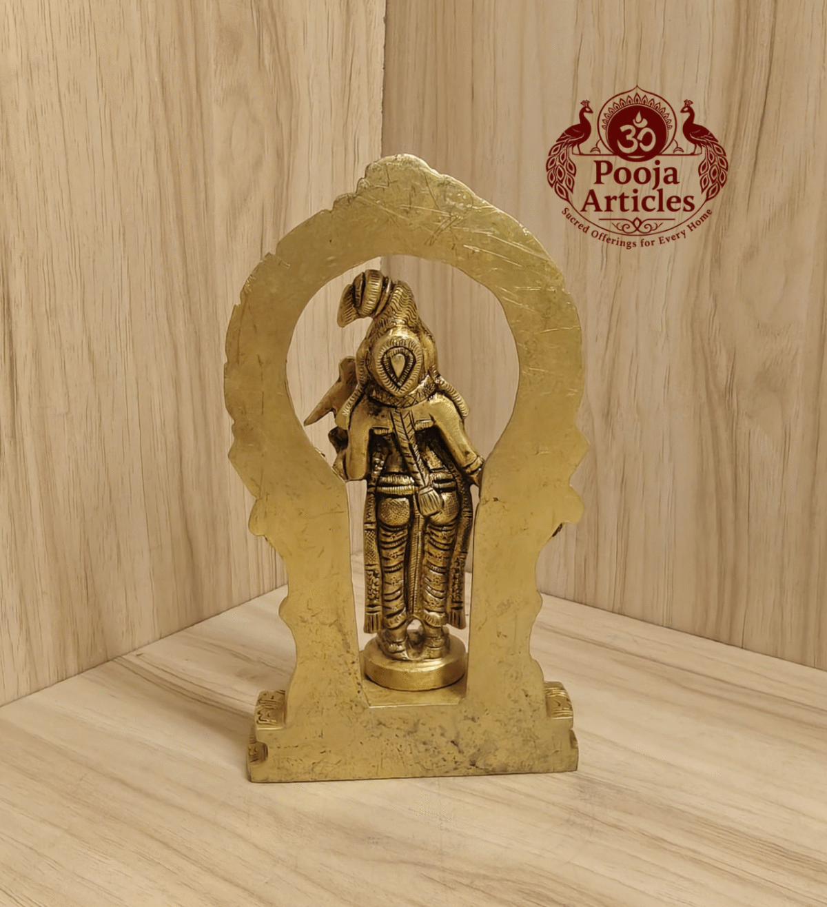 Buy Brass Thiruvachi Andal Statue Online – 810g, 6.5" Handcrafted Idol for Pooja & Home Decor