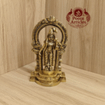 Buy Brass Thiruvachi Andal Statue Online – 810g, 6.5" Handcrafted Idol for Pooja & Home Decor
