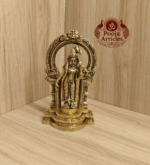 Buy Brass Thiruvachi Andal Statue Online – 810g, 6.5" Handcrafted Idol for Pooja & Home Decor