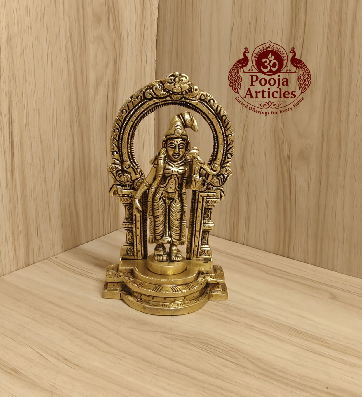 Buy Brass Thiruvachi Andal Statue Online – 810g, 6.5" Handcrafted Idol for Pooja & Home Decor Buy Brass Thiruvachi Andal Statue Online – 810g, 6.5" Handcrafted Idol for Pooja & Home Decor