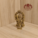 Buy Brass Thiruvachi Murugan Statue Online – 210g, 4 inch Handcrafted Kartikeya Idol for Pooja & Spiritual Decor