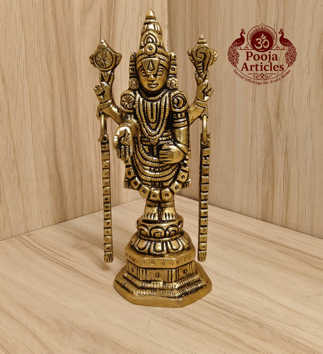 Buy Brass Tirupati Balaji Idol Online – 5.8 inch, 470g Venkateshwar Statue for Home Temple & Pooja Buy Brass Tirupati Balaji Idol Online – 5.8 inch, 470g Venkateshwar Statue for Home Temple & Pooja