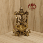 Buy Brass Tirupati Balaji Laxmi Diya Online –600g, 6" Handcrafted Divine Lamp for Pooja