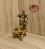 Buy Brass Tirupati Balaji Laxmi Diya Online –600g, 6" Handcrafted Divine Lamp for Pooja